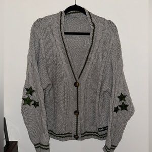 Taylor Swift Official Cardigan Taylor Nation Merch Gray Cardigan Limited Edition
